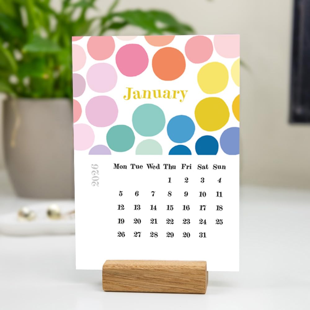 Desk Calendar - Year 2026 - Patterns