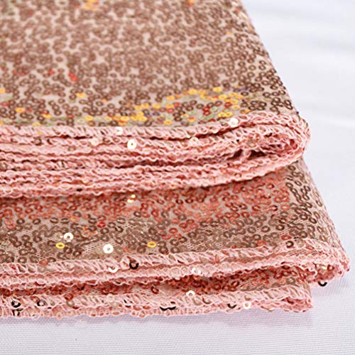 Toalha de mesa redonda de lantejoulas com brilho brilhante GarNECK para festa de casamento, banquete
