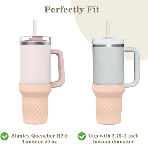 Miniatura 2 de Nuovoware Stanley Adventure Quencher H2.0 - Bota protectora de silicona para vaso Stanley Adventure Quencher H2.0 de 40 onzas, antideslizante,