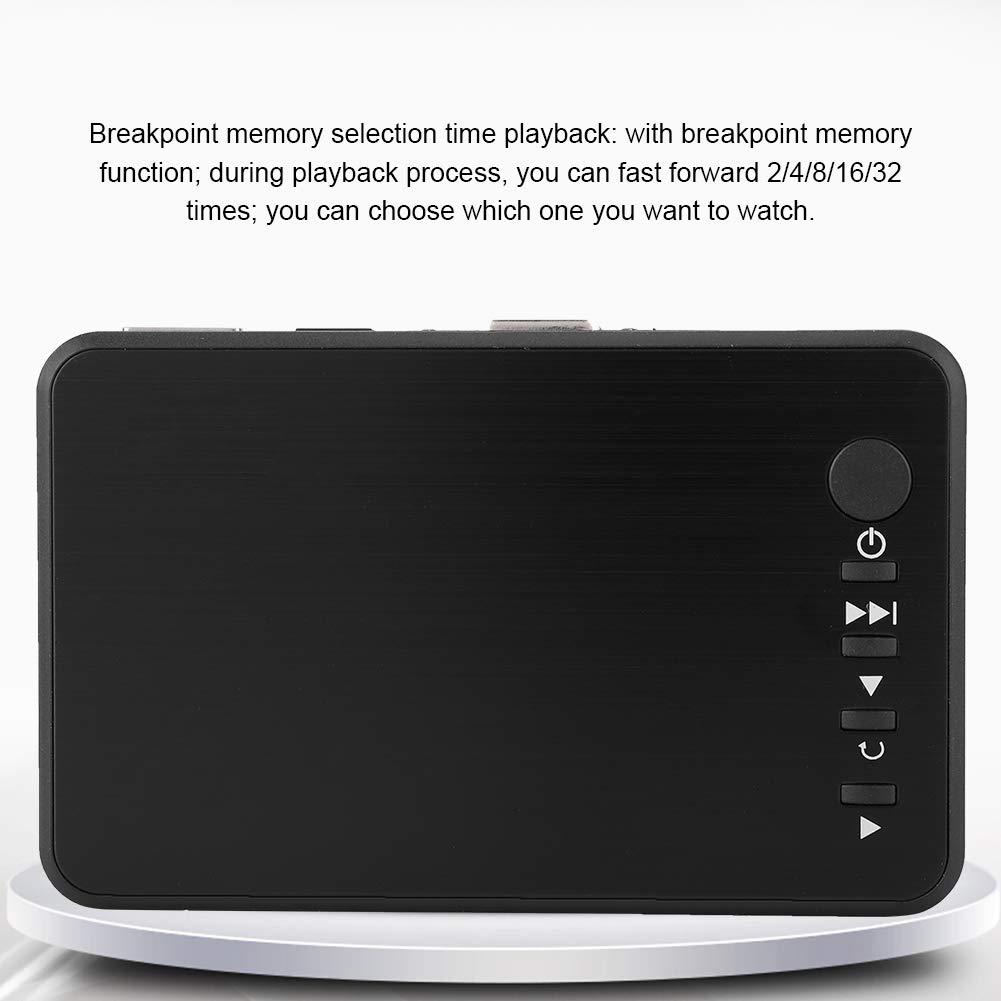 Reproductor Multimedia HDMI, 1080P 4K Mini HDMI Media Audio Video Publicidad Reproductor de Disco Duro con reproducción automática, Bucle y Memoria de Punto de interrupció