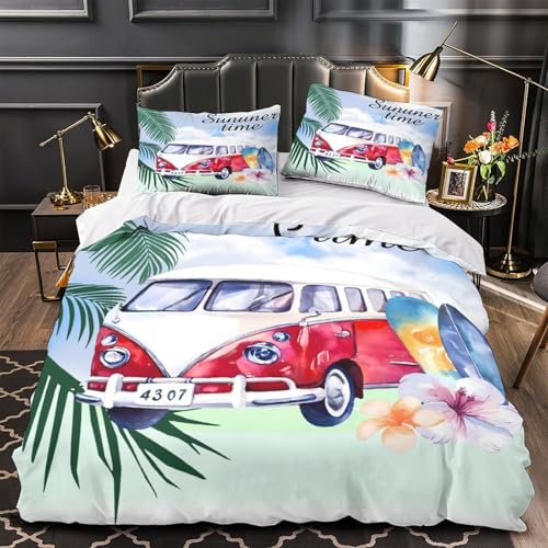 Housse de couette dirigeable steampunk 260x220 en microfibre avec parure de lit 3D
