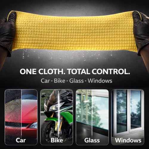 Image of CAR SAAZ Super Absorbent PVA Chamois | Leather Towel for Car, Office, Home Cleaning | Super Absorption Chamois Capacity of 250 Ml Water(43X32 cm) (Pack of 1)