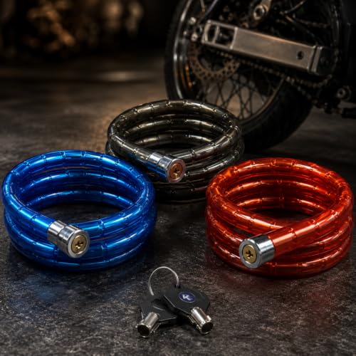 Cadeado Articulado 100cm 22mm Aço Reforçado para Moto Bicicleta Bike Portão Trava Segurança Antifurto Corrente Grossa Alta Resistência Uso Externo e Residencial