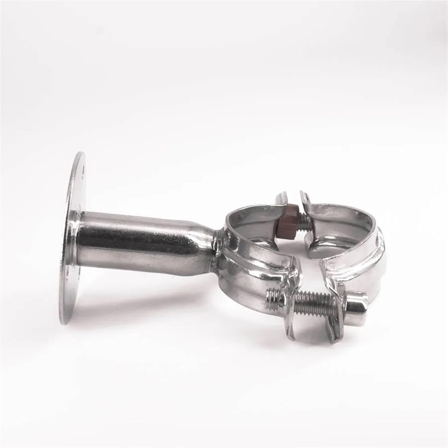 12-108mm 3/4"-4" Pipe Hanger Bracket Clamp 1-1/2" 38mm Support Clip with Base Plate 304 Stainless for Beer Brewing L=50mm(Fit OD 38-40mm)