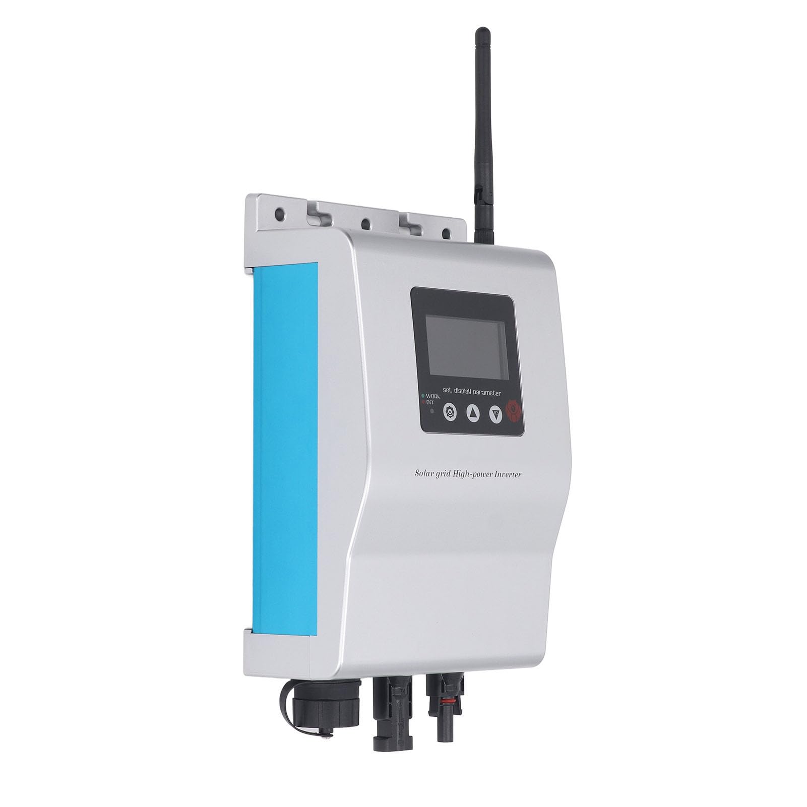 Hyuduo Micro Inverter Solare Connesso Alla Rete Micro Inverter in Lega di Alluminio Efficienza Al 94% WiFi Bluetooth Controllo APP Onda Sinusoidale Pura per Utenti Domestici di Energia Solare (800W)