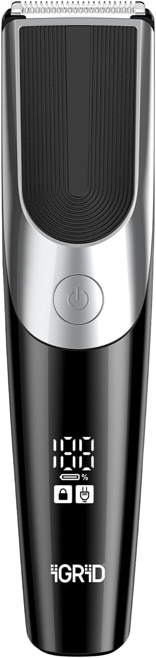 iGRiD All Terrain Trimmer For Men | Multi Utility Grooming Kit With 6 Trimming Combs | Ergonomic Design WIth 90 Min Run Time | Cordless, Precise Trimming | Lithium Battery