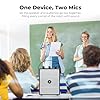 SANMIC 50W Voice Amplifier with 2 Headset Microphones,Microphone with Speaker, Portable Sound System with Microphone,Bluetooth Speaker Megaphone for Teachers, Classroom, Outdoor, Events -S98Plus #5