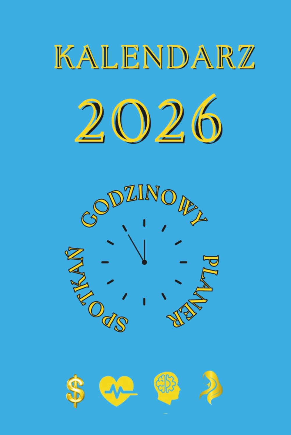 KALENDARZ 2026: GODZINOWY PLANER SPOTKAŃ - niebieski