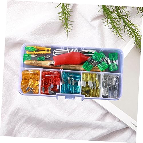 Set de 60 fusibles para auto Luxshiny de material zinc con fusibles de reemplazo 5-30A para reparación eléctrica automotriz miniatura 3