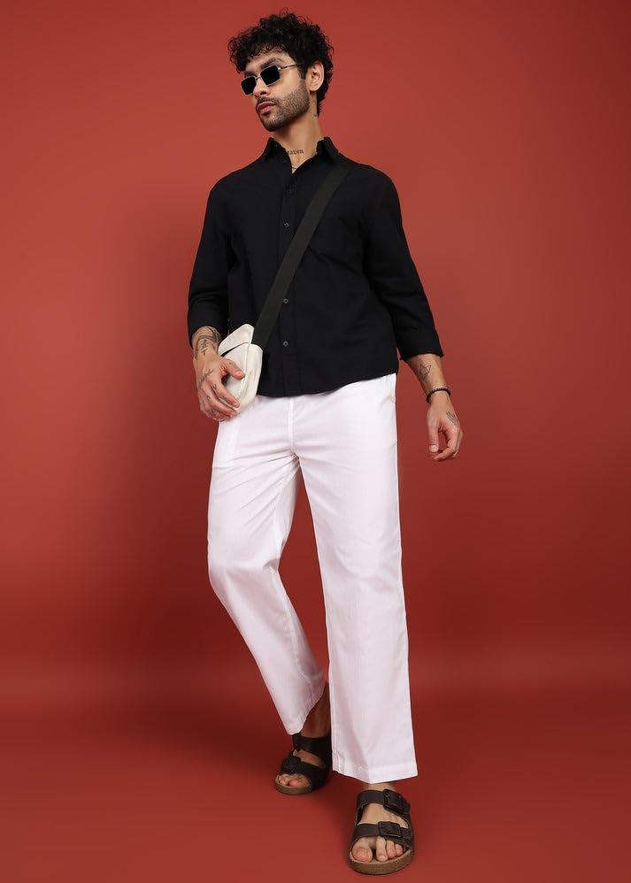 Image of Men's Cotton Linen Pajama