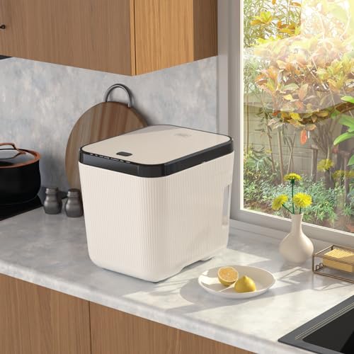 Image of Home Zone Living Electric Composter for Kitchen, Helps Turn Food Waste Into Pre-Compost, Features Auto-Cleaning Cycle, Large Capacity 3 Liters Size