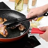 sourcing map Silicone Hot Handle Holders, Cast Iron Skillet Handle Covers Silicone Pan Handle Sleeve for Frying Pans Griddles Cookware Handles, Red - Image 5