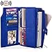 UTO Damen RFID Blocking PU Leder Geldbörse Kupplung 21 Kartensteckplätze Halter Organizer Damen Geldbörse mit Große Kapazität innere Tasche passt 5,5 '' Handys Blau2