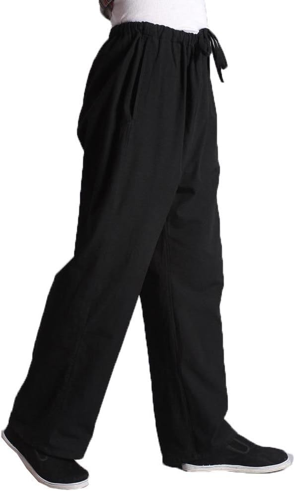 ZooBoo Men's Martial Arts Pants - Chinese Kung Fu Harem Trousers - Cotton - Image 2