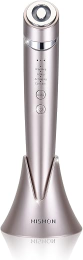 MiSMON High Frequency Facial Machines, 4 in 1 Facial Massager Skin Tightening Facial Device LED Light Therapy for Face