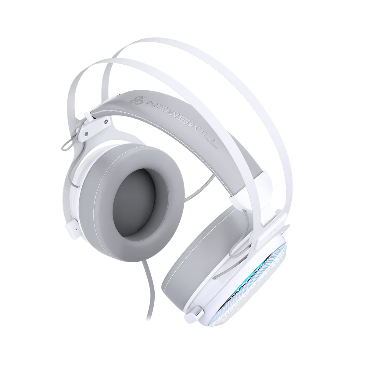 Cuffie Gaming Newskill Kimera V2 Ivory 7.1 compatibili con PC e PS4 di Colore Bianco