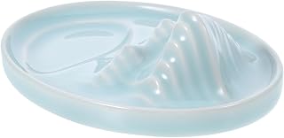 UTHCLO Plato De Tinta Soporte Para Pinceles Multiuso Para Escritura y Pintura Para Estudiantes y Profesionales Color Azul