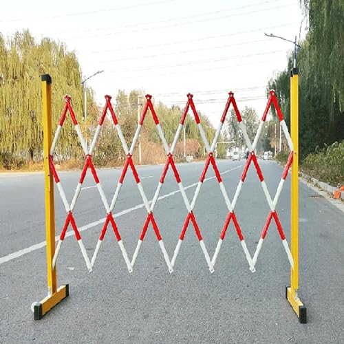 Barrière rétractable chantier extérieure et portillon pliant pour sécurité garage - 6
