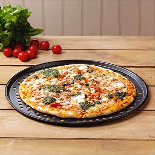 Teglia per Pizza con Fori 10 Pollici Pizze Teglia per Frutta e Verdura Teglia Antiaderente Teglia per Torta Professionale per Forno 2 Set