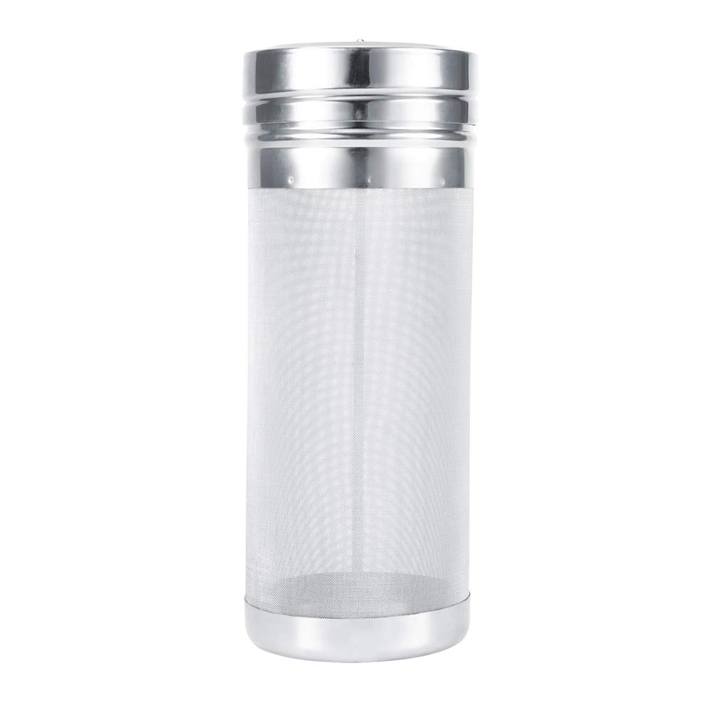 Filtro per Tramoggia a Secco Birra, Rete In Acciaio Inossidabile da 300 Micron Fatta Casa Vino Caffè Domestico Brew Maglia Hop Setaccio Utensile Bollitore Ridurre le Impurità Homebrew Cartuccia