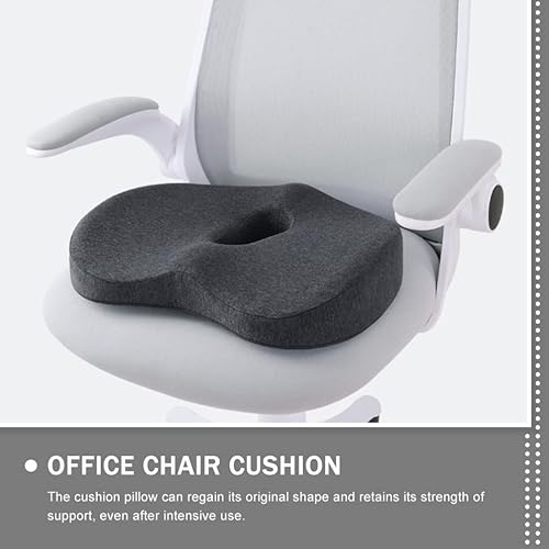 Miniatura 2 de Operitacx Almohadillas de asiento de automóvil, cojín de espuma para silla para aliviar el dolor de espalda, dolor de coxis, disco degenerador de