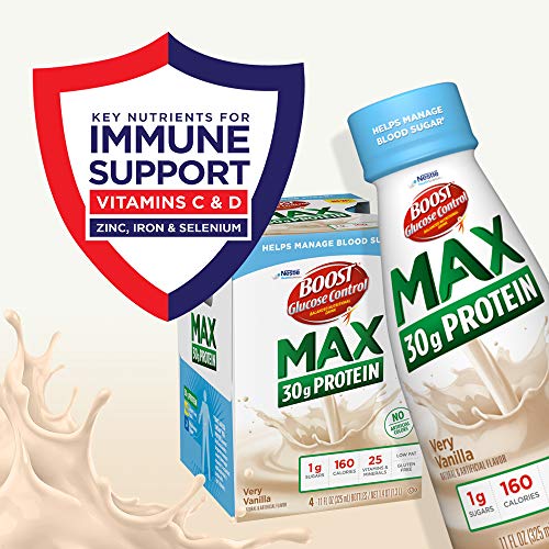 Boost Glucose Control Max 30G Protein Nutritional Drink, Very Vanilla, 11 Fl Oz (Pack Of 12) #TOP3