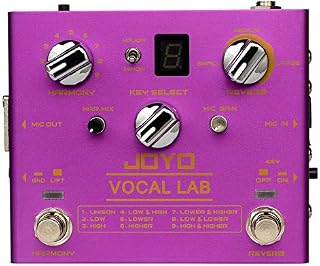 JOYO R-16 VOCAL LAB Vocal Reverb, Vocal Effect Pedal, with 9 Vocal Harmony