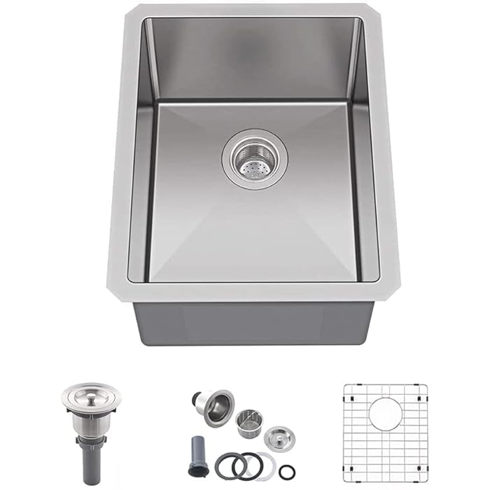 Buy Undermount Bar Sink Stainless SteelBokaiya 13x15 Inch Small