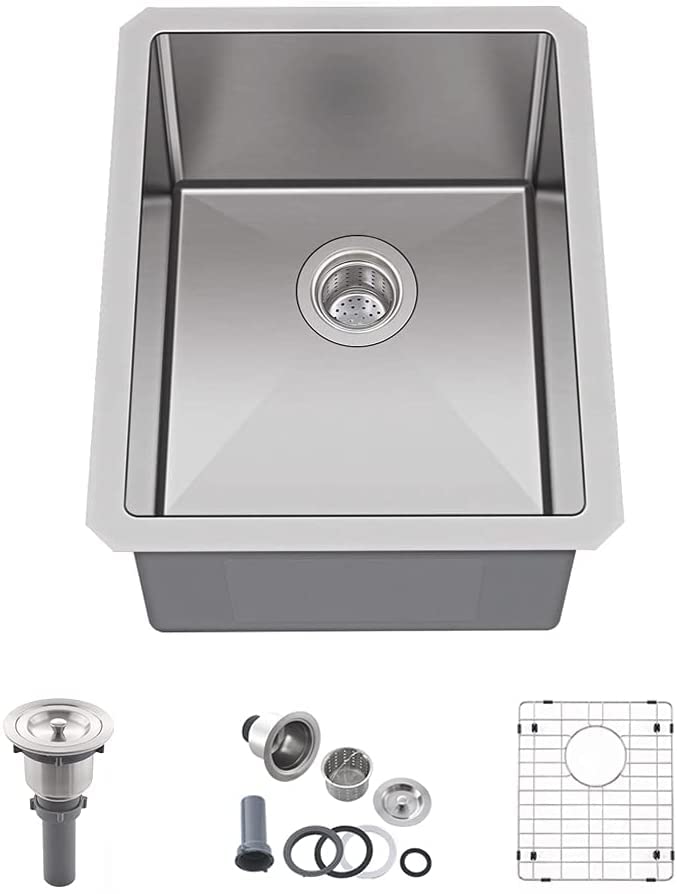 Buy Under Bar Sink Stainless SteelBokaiya 13x15 Inch Small Kitchen