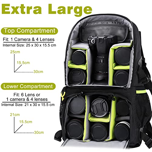 Endurax Extra Large Camera Dslr/Slr Backpack For Outdoor Hiking Trekking With 15.6 Laptop Compartment #TOP1