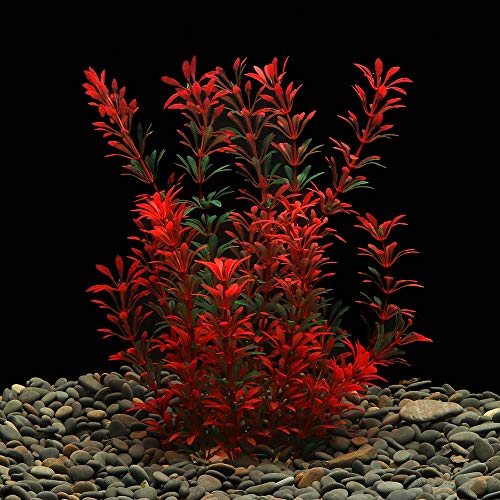 Lynko Rote Aquarium Plastikpflanze 30cm