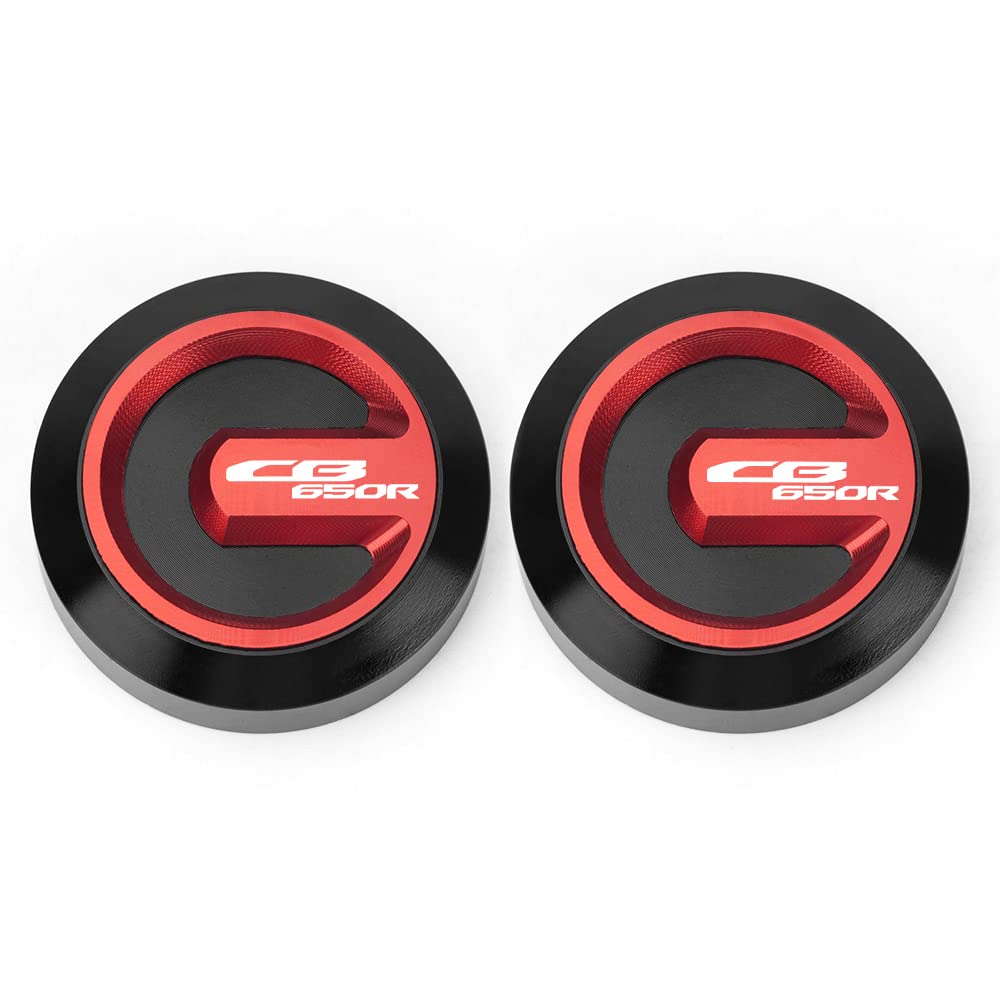 Para marco de motocicleta Hon-da CB650R 2019-2022, orificio basculante, juego de tapones de oscilación, juego cb 650r 650 r accesorios (negro-rojo)