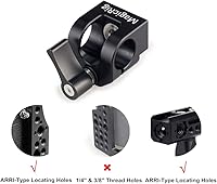 Vista 5 de Abrazadera de varilla de un solo orificio de 0.591 in para montaje accesorio tipo ARRI en el mango de la cámara/jaula/placa para extensión