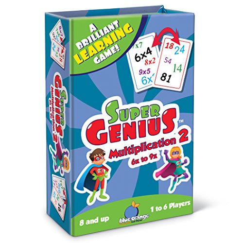 Blue Orange Super Genius - Multiplication 2 Card Game