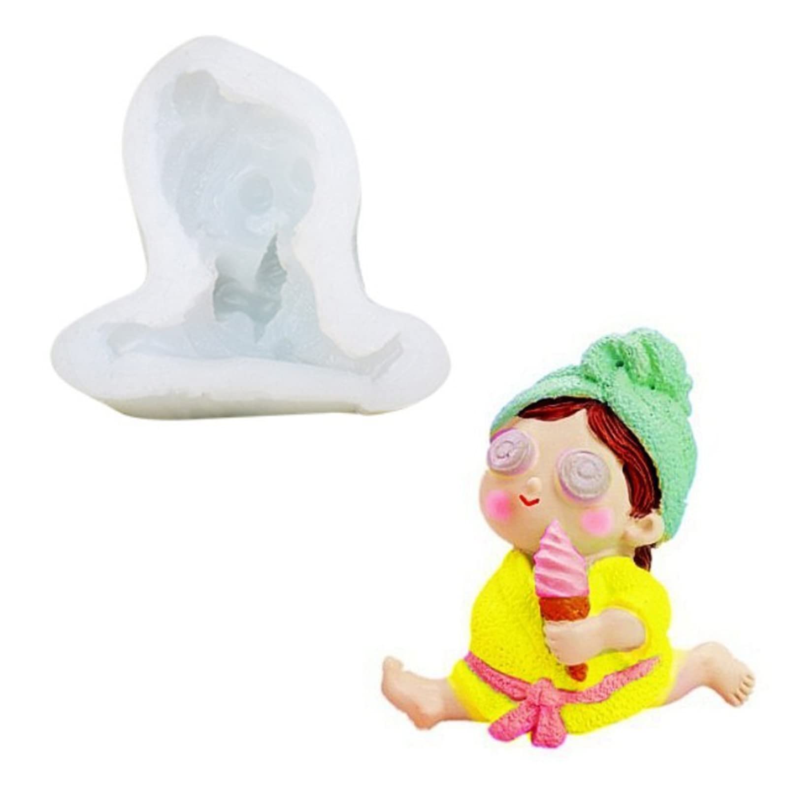 Beautiful Girl Silicone Mold Fondant Cake Border Chocolate Cake Decorating Tools Kitchen Baking Accessories