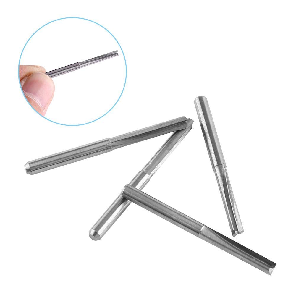 10pcs 3.175 mm Wolframcarbid Fräser Dual Flöten Gerade Schneiden Für CNC-Maschinen Und Rotary Tools
