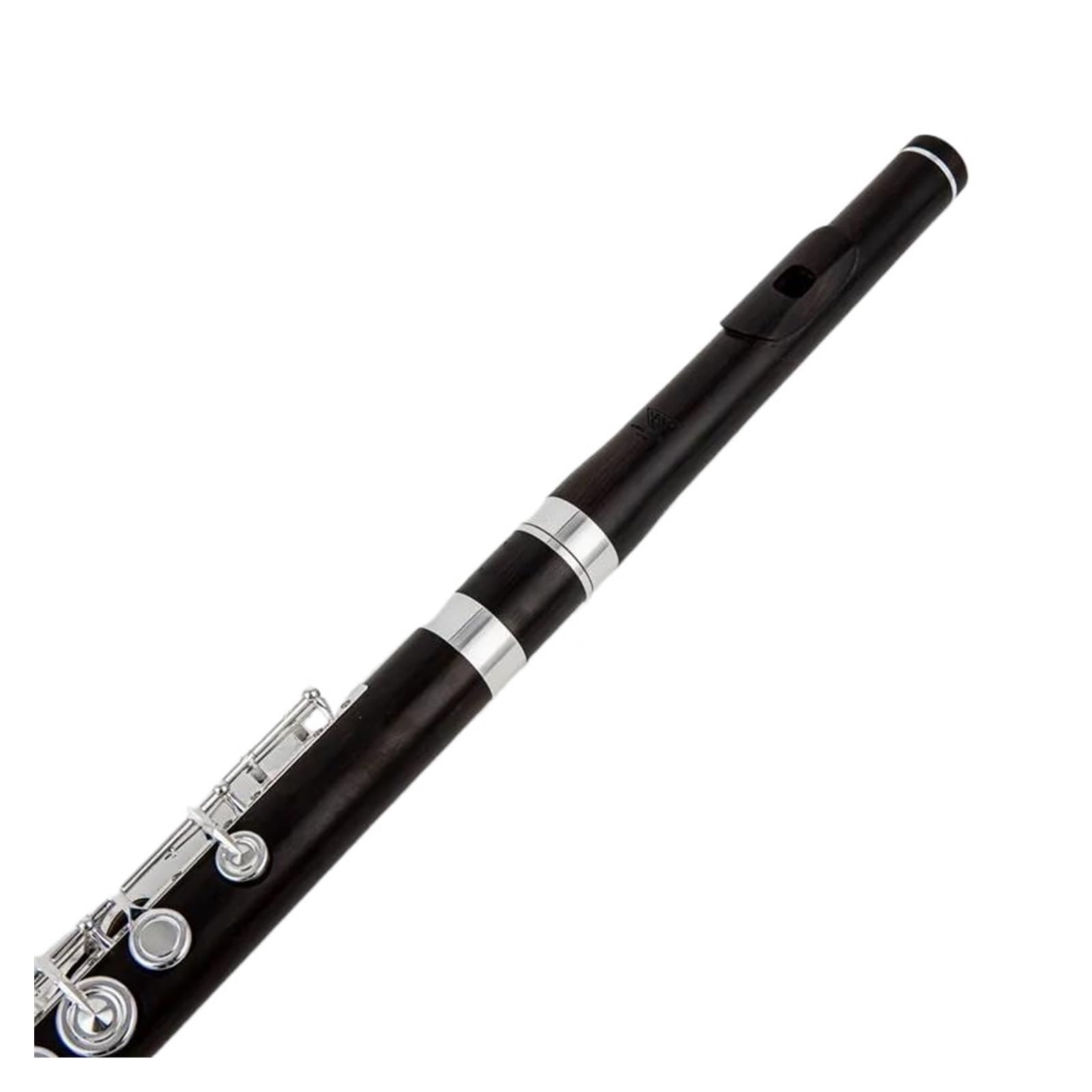 Flûte Traversière En Ébène 17 Trous Plaquée Argent Clé Mi Instrument À Vent Professionnel Flûte Pour Adultes
