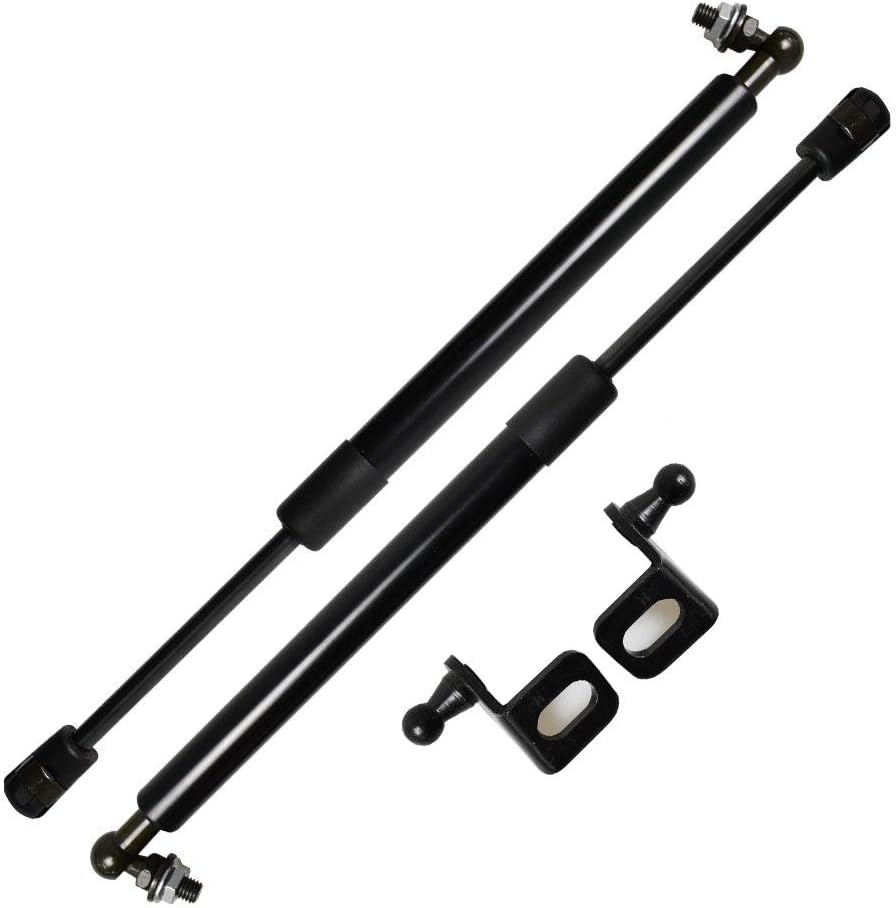 Compatible with Damper Modify Front Hood Bonnet Gas Struts for Volkswagen New Compact Sedan 2012-2019 (Under Development) Carbon Fiber Shock Absorber Car Parts Accessories Gift 1 Sets (Carbon Red) image 2