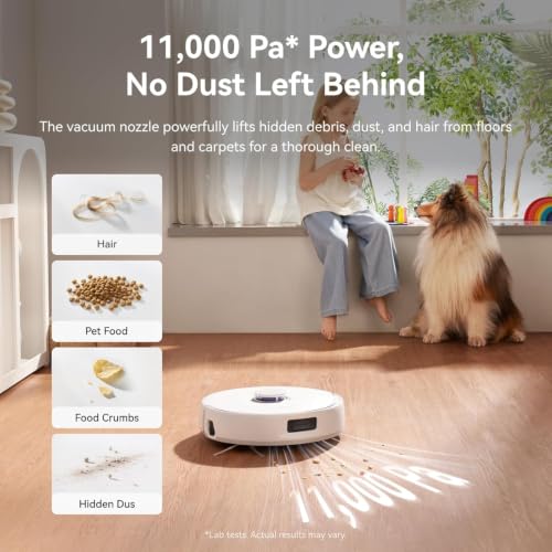 Image of NARWAL Freo X10 Pro Robot 2-in-1 Vacuum and Mop, 11000Pa Suction, EdgeReach Mopping, Zero Tangle Technology, Self-Emptying with De-Tangling Side Brushes