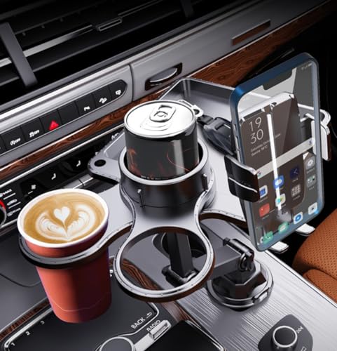 Portavasos para carro con diseño multifuncional giratorio 360° miniatura 5