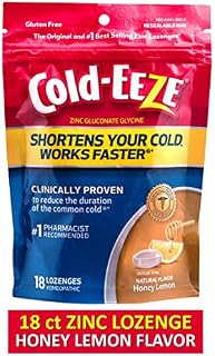 Cold-EEZE Cold Remedy Lozenges Honey Lemon, 18 Count