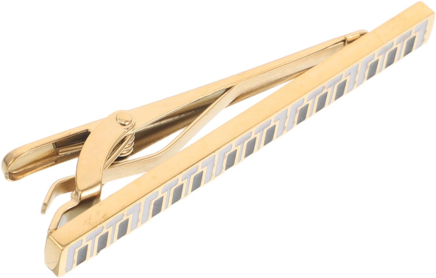 Tofficu Music Note Tie Clip Titanium Steel Piano Key Men’s Formal Business Suit Accessory for Weddings and Concerts