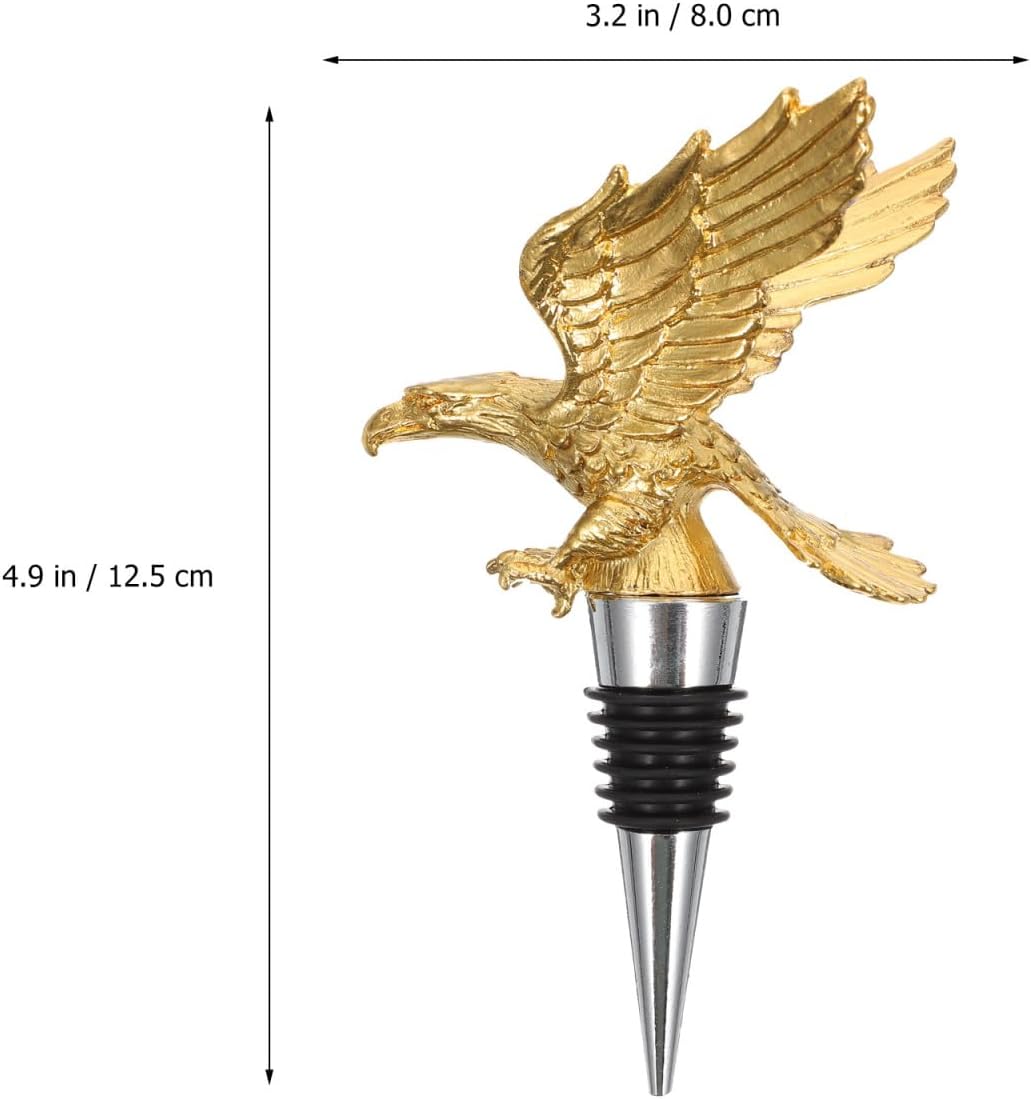Eagle Shaped Wine Stopper Decorative Bottle Stopper for Wine Bottles Zinc Alloy Sealing Plug Bar and Kitchen Accessory Gift for Lovers Home Decor