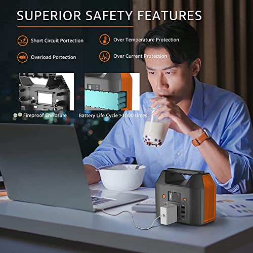 Image of EnginStar Power Bank with AC Outlet 150W 110V Laptop Power Bank, 155Wh / 42000mAh Battery Bank, Lithium Ion Power Supply for Emergency Camping