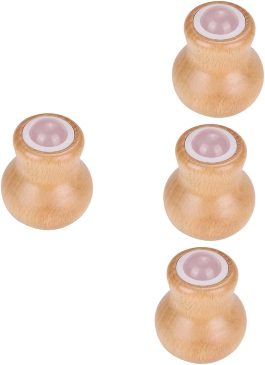 CALLARON 4pcs Jade Roller Massage Tool for Face and Neck Care Reusable Facial for Puffiness Relief Compact Design for Home and Travel Use Multi-Functional Self-Care Instrument