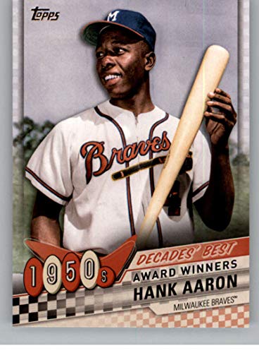 2020 Topps Decades Best #DB-4 Hank Aaron Milwaukee Braves Baseball Card