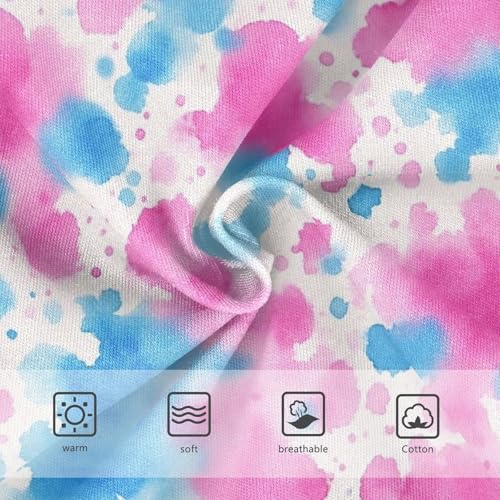 Joisal Pattern Toddler Girls Underwear 2t Cotton Panties Little Girl Abstract Pink Blue Splashes Kids Briefs Undies3