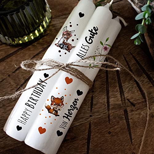 ilka parey wandtattoo-welt Kerzensticker Kerzentattoos Tattoofolie Geburtstag Birthday für Kerzen oder Keramik A4 Bogen DIY Stickerbogen für bis zu 40 Kerzen kst1 Cover