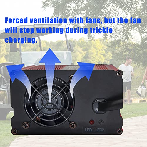 48 Volt 15 Amp Golf Cart Battery Charger For 48V Ezgo Rxv/Txt With Rxv Plug/Triangular 3 Pin #TOP3