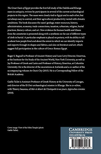 The Great Oasis of Egypt: The Kharga and Dakhla Oases in Antiquity